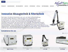 Tablet Screenshot of filtertechnik.de